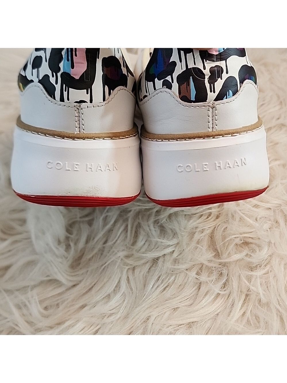 Cole Haan Women's GrandPro Topspin Sneakers White/Graffiti, Size 9B - Picture 11 of 17